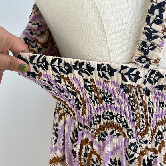 Omika Sorrento Maxi Lucia Lavender Printed Bubble Hem Racer Back - Picture 8 of 10